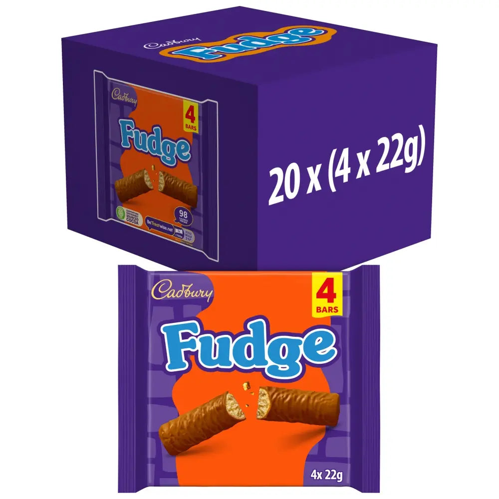 Cadbury Fudge 4-Bar Multipack 88g