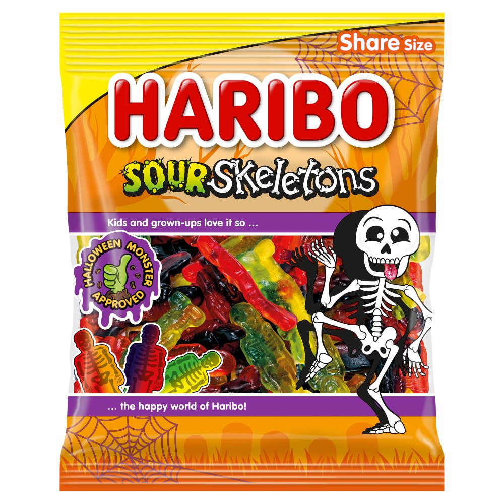 Haribo Sour Skeletons Bag 125g PMP £1.25