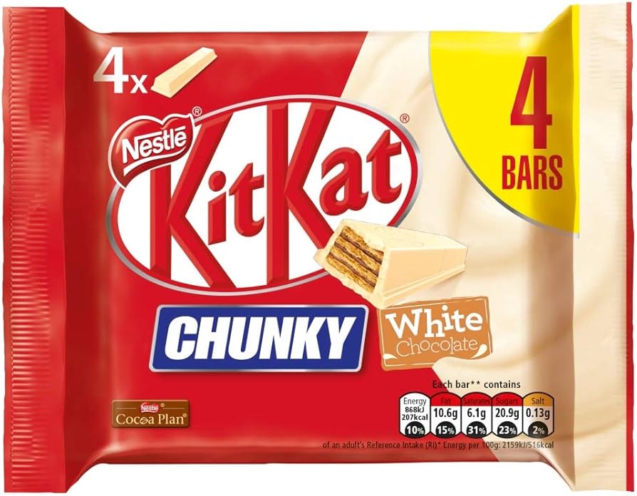 Nestlé KitKat Chunky White 4-Pack Multipack 160g