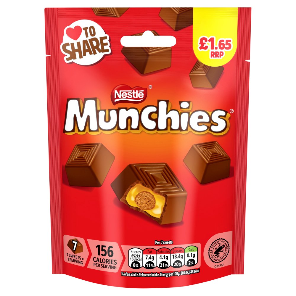 Nestlé Munchies Chocolate Pouch 81g PMP £1.65