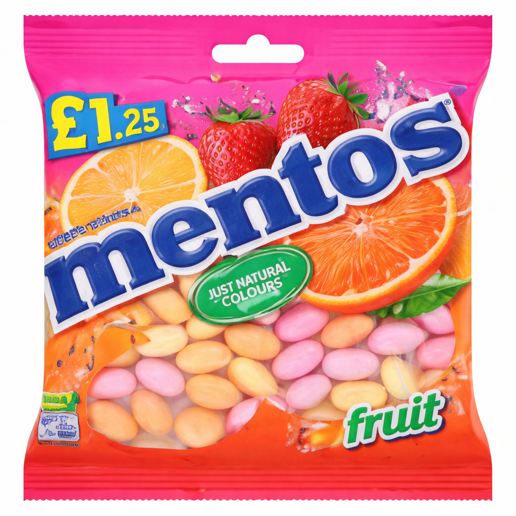 Mentos Fruit Bag 125g PMP £1.25