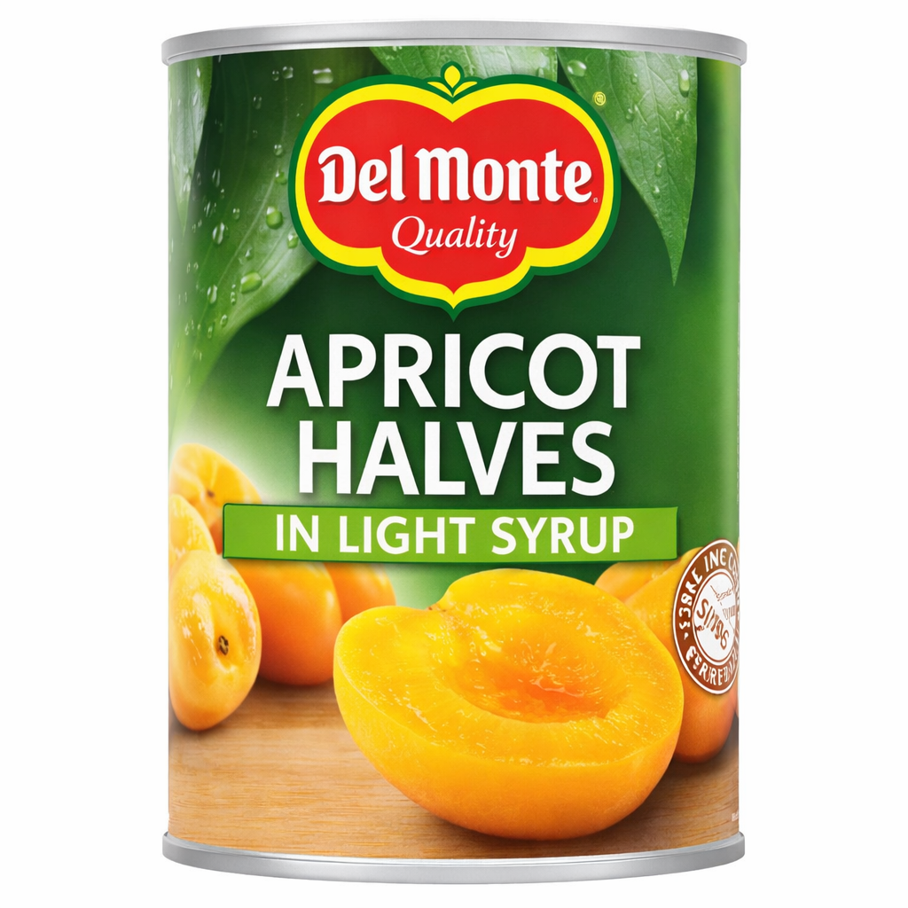 Dell Mount Apricot Halves In Light Syrup 425g