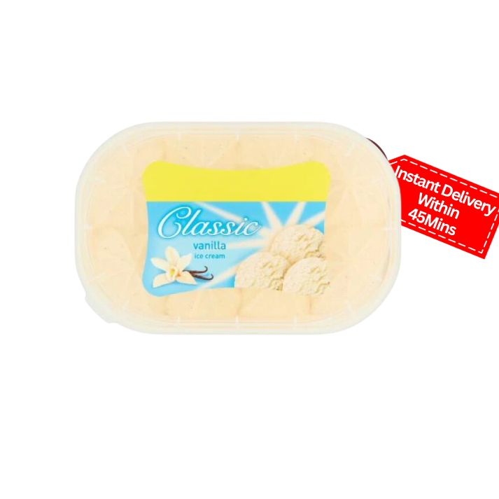 Classic vanilla ice cream 900 ML tub