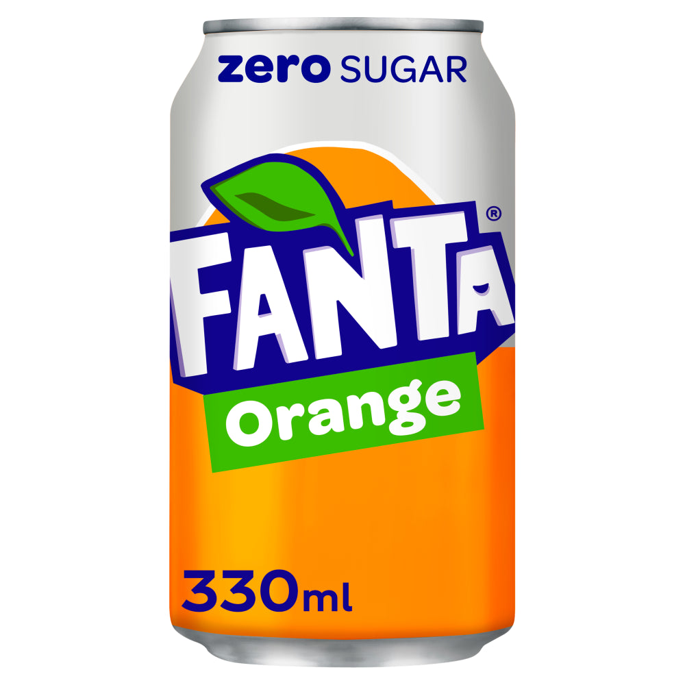 Fanta Orange Zero Can 330ml