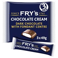 Fry’s Chocolate Cream Dark Chocolate 3-Pack Multipack 147g