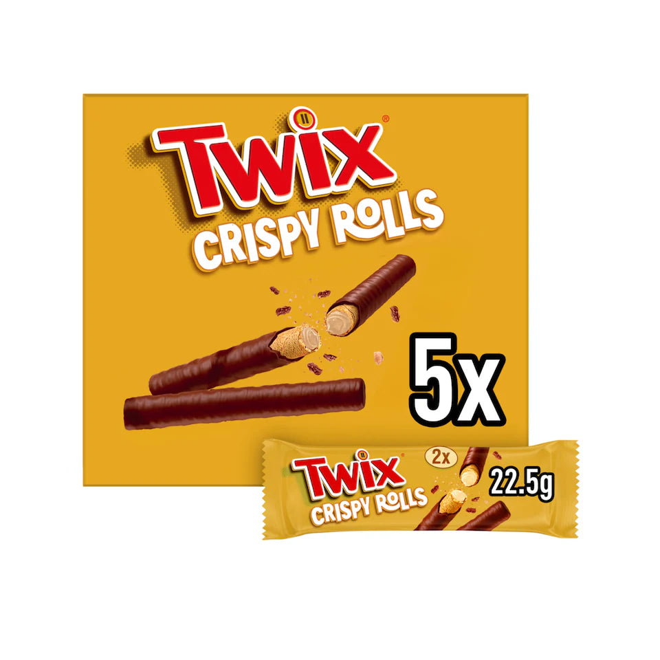 Twix Crispy Rolls 5-Pack Multipack 112.5g