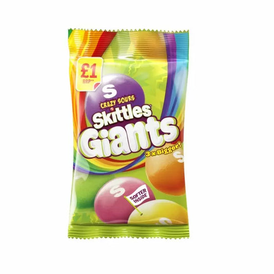 Skittles Giants Sour Bag 100g PMP £1