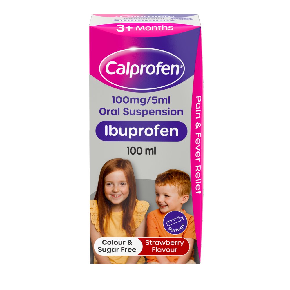 Calprofen (Bottle) 100mg/5ml Orl Suspension Strawberry Flavour 100ml