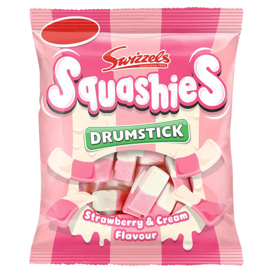 Squishy's Drumsticks, Strawberry And Cream Flavour 120g