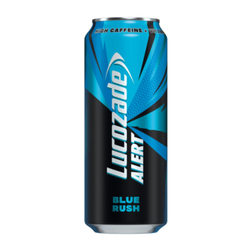 Lucozade Alert Blue Rush Can 330ml