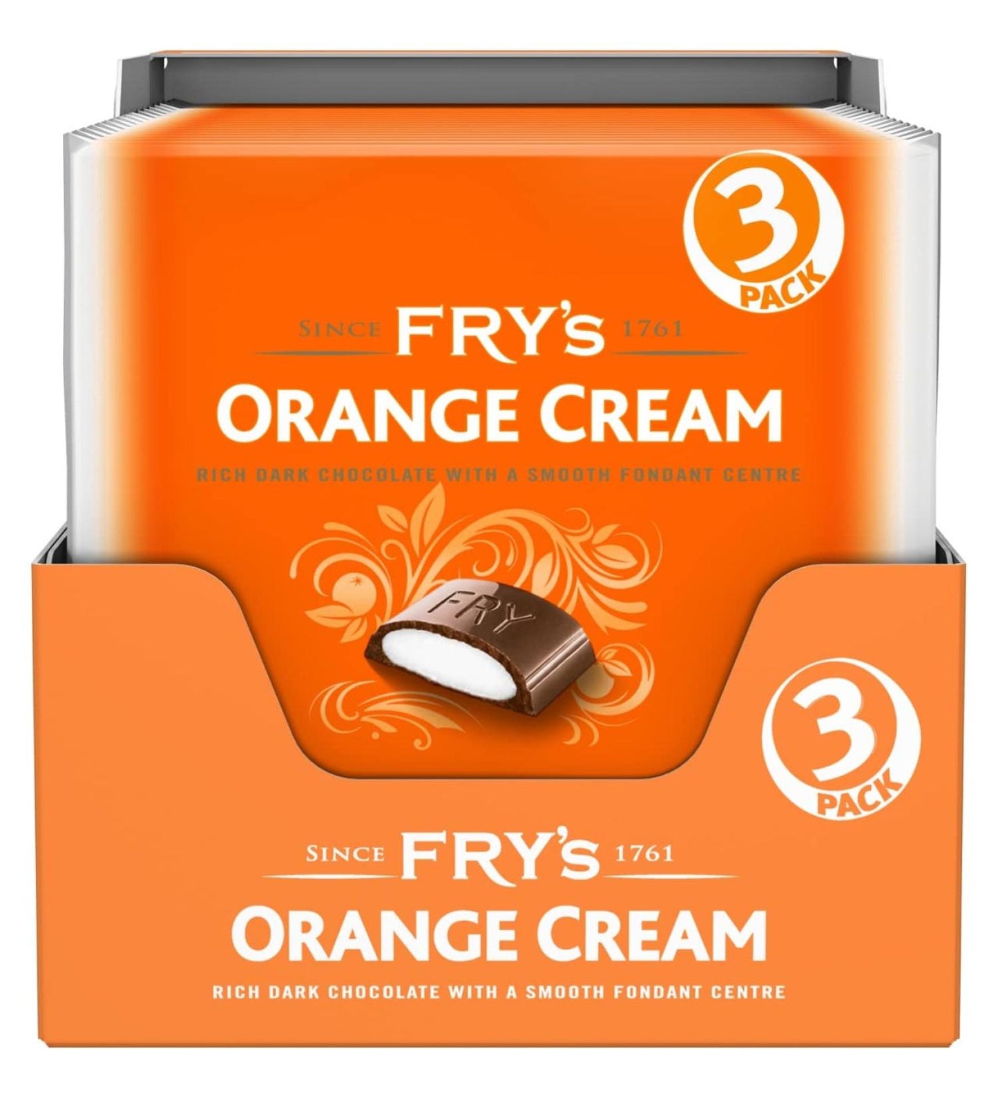 Fry’s Orange Cream Dark Chocolate 3-Pack Multipack 147g