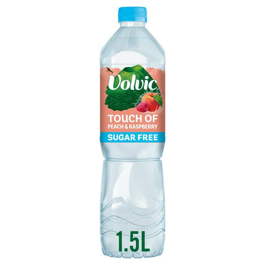 Volvic Touch of Fruit Peach & Raspberry Bottle 1.5L