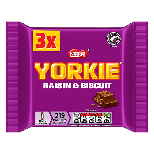 Nestlé Yorkie Raisins & Biscuits 3-Pack Multipack 132g