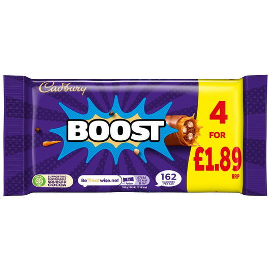 Cadbury Boost 4-Pack Multipack 126g