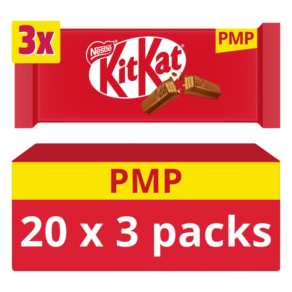 Nestlé KitKat 4-Finger 3-Pack Multipack 124.5g