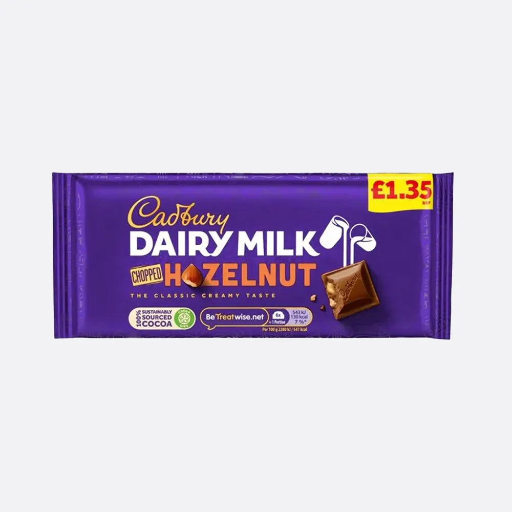 Cadbury Dairy Milk Chopped Hazelnut 95 g