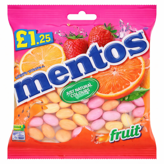 Mentos Fruit Bag 125g PMP £1.25