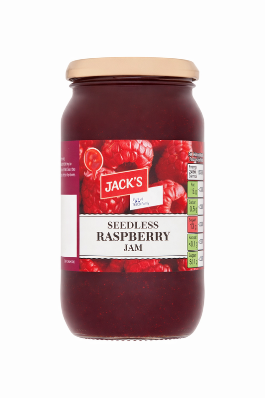 Jack Seedless Raspberry Jam 454g
