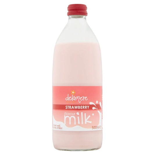 Delamere Strawberry Flavoured Milk 500ml