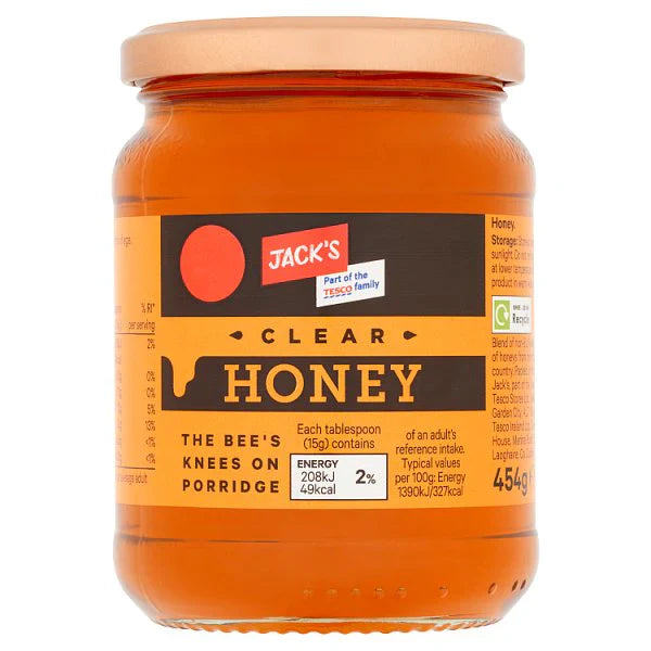 Jack Clear Honey 454g
