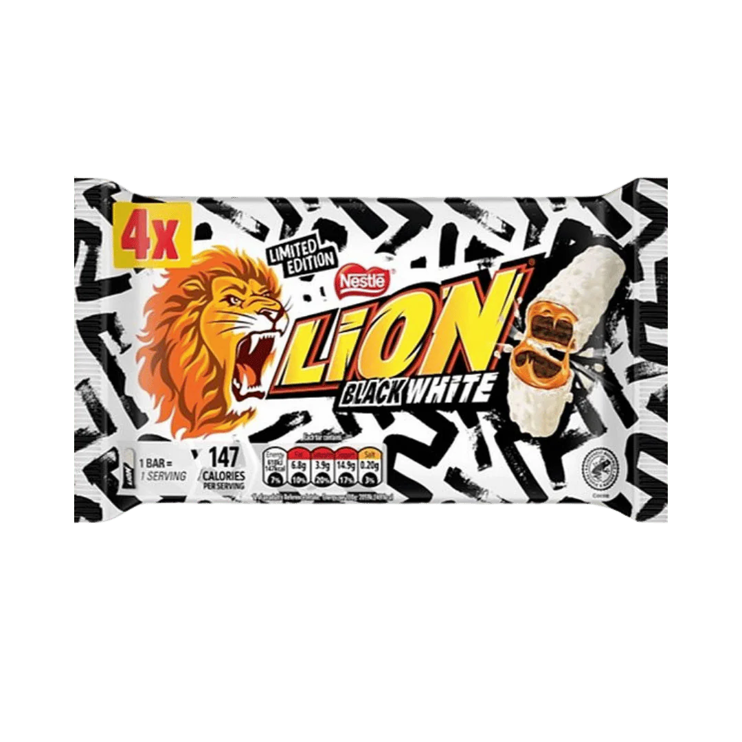 Nestlé Lion Black & White 4-Pack Multipack 120g
