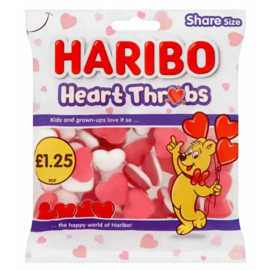 Haribo Heart Throbs Bag 125g PMP £1.25