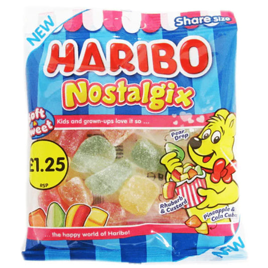 Haribo Nostalgix Bag 125g PMP £1.25