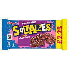Kellogg’s Squares Rice Krispies Totally Chocolate 4-Pack Multipack 144g