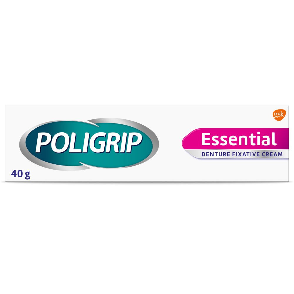 Poligrip Essential Denture Fixative Cream (40g)