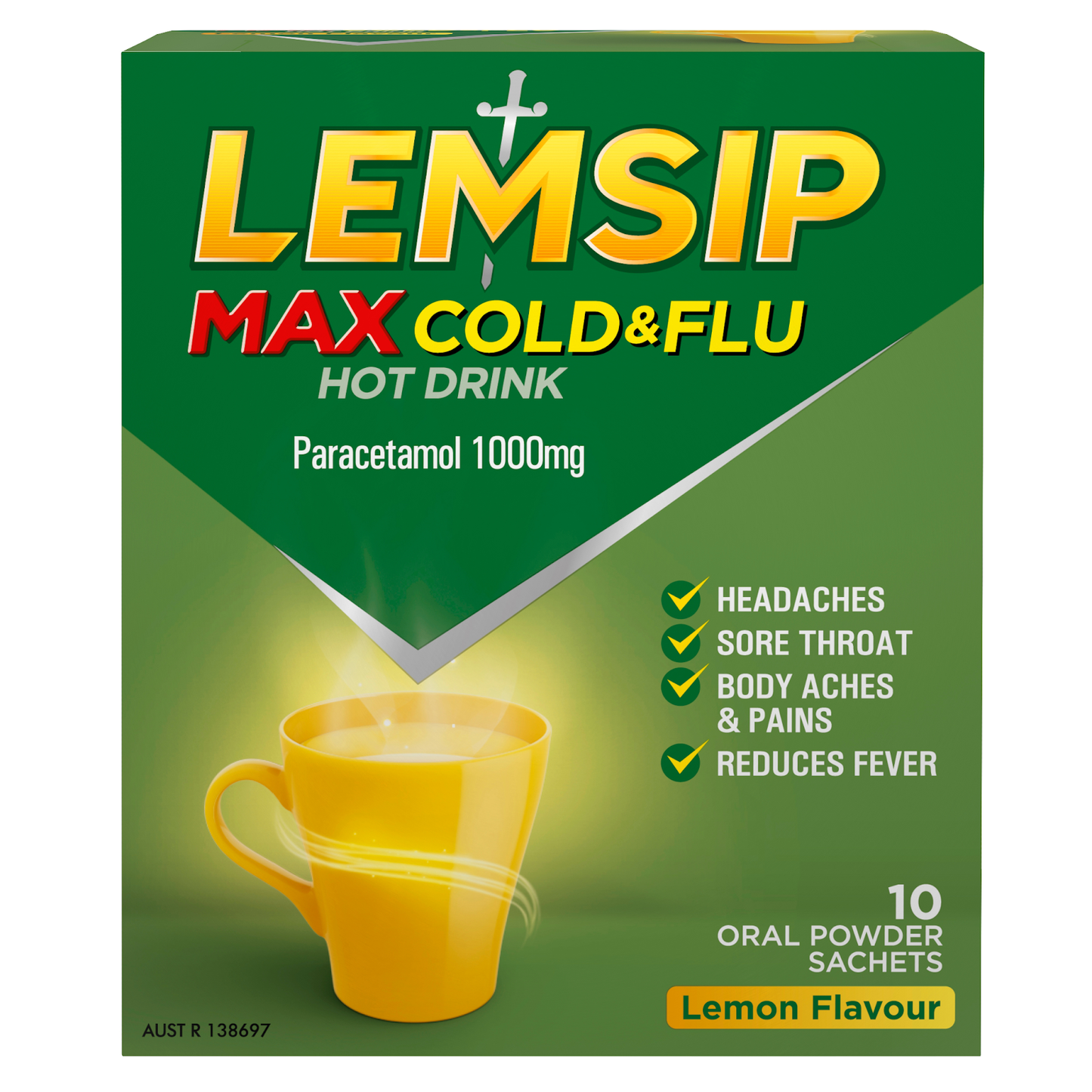 Lempsip Max Cold and Flu Lemon (5-Sachets)