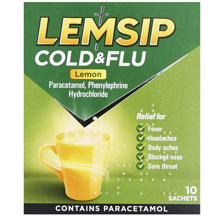 Lempsip Cold and Flu Lemon (5-Sachets)