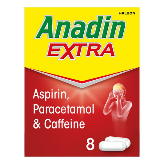 Anadin Extra (Aspirin, Paracetamol & Caffeine) 16 Caplets