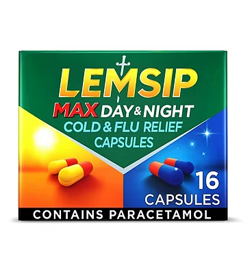 Lempsip Max Day and Night Cold and Flu Relief 16 capsules